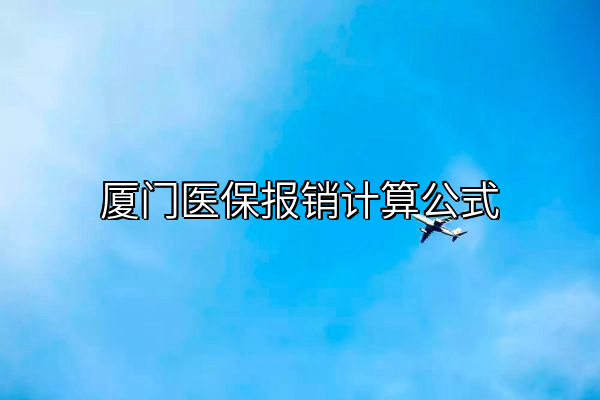 厦门医保报销计算公式