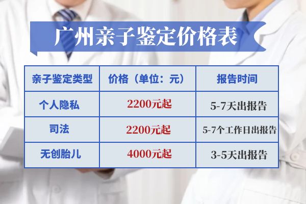 广州亲子鉴定可以去哪里做/附最新价格一览